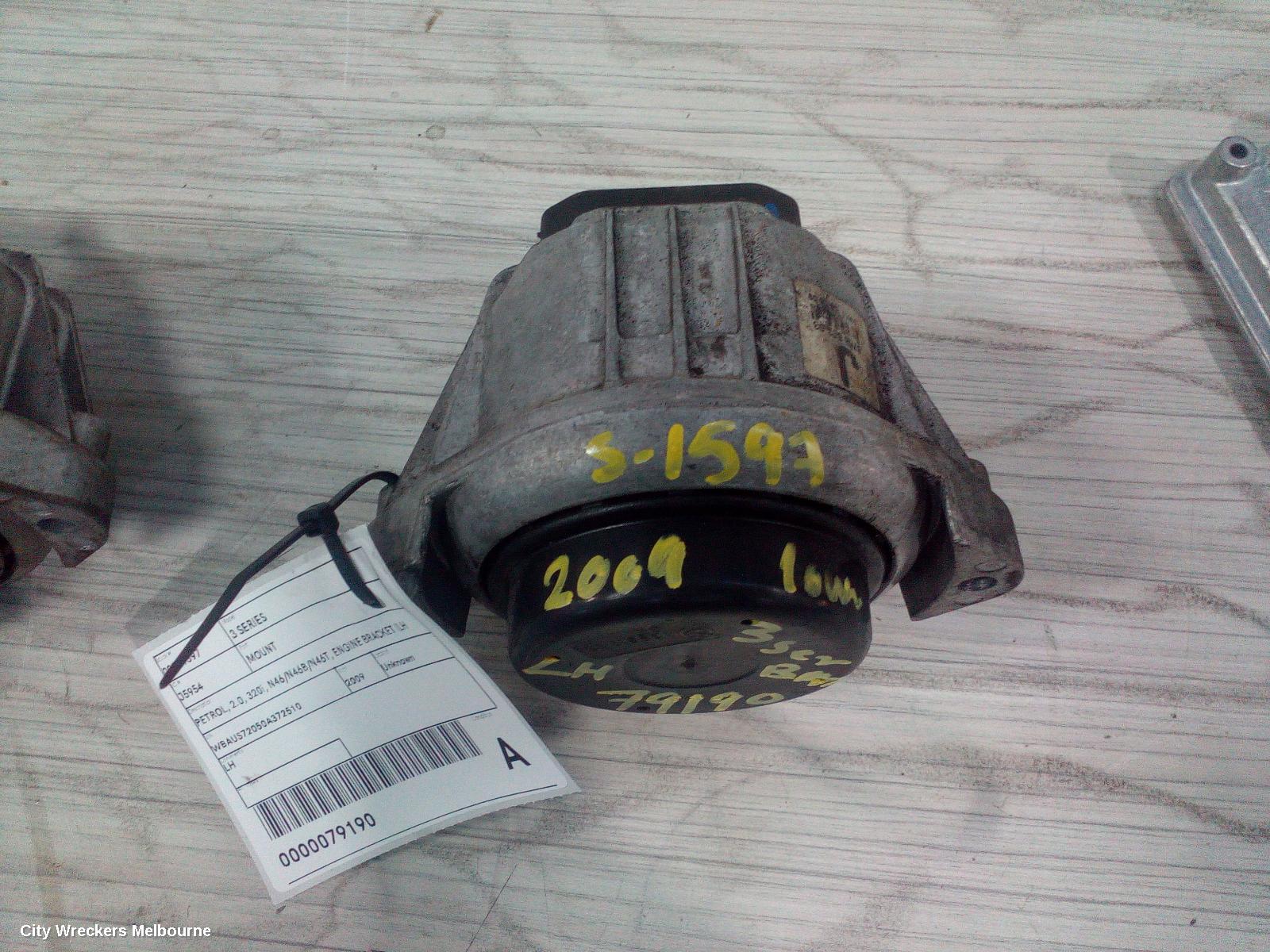 BMW 3 SERIES MOUNT, PETROL, 2.0, 320I, N46/N46B/N46T, ENGINE BRACKET (LH SIDE), E90/E91, SEDAN/WAGON, 03/2005 - 01/2012