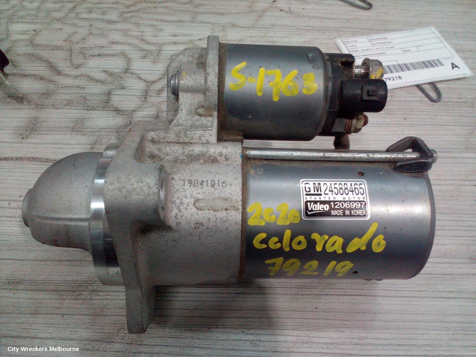 HOLDEN COLORADO STARTER, DIESEL, RG/RG7, 07/2016 - 12/2020