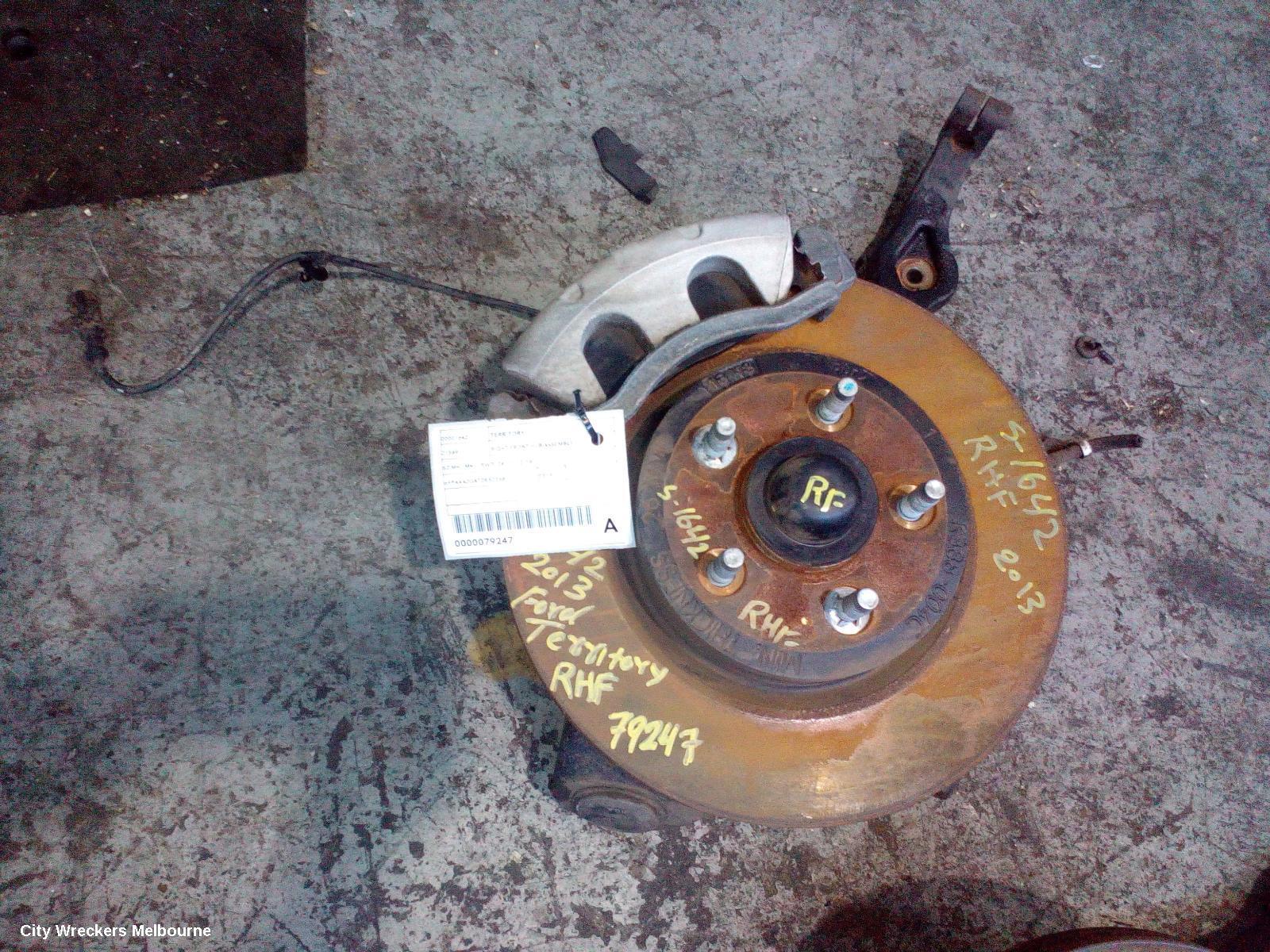 FORD TERRITORY RIGHT FRONT HUB ASSEMBLY, SZ MKI-MKII, RWD, 04/2011 - 12/2016