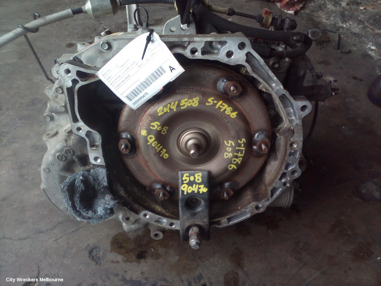PEUGEOT 508 TRANS/GEARBOX, AUTO, PETROL, 1.6, TURBO (VIN 5FV...), 20GA03 CODE, 05/2011 - 02/2015