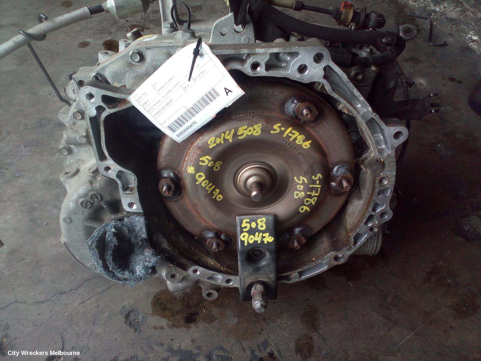 PEUGEOT 508 TRANS/GEARBOX, AUTO, PETROL, 1.6, TURBO (VIN 5FV...), 20GA03 CODE, 05/2011 - 02/2015