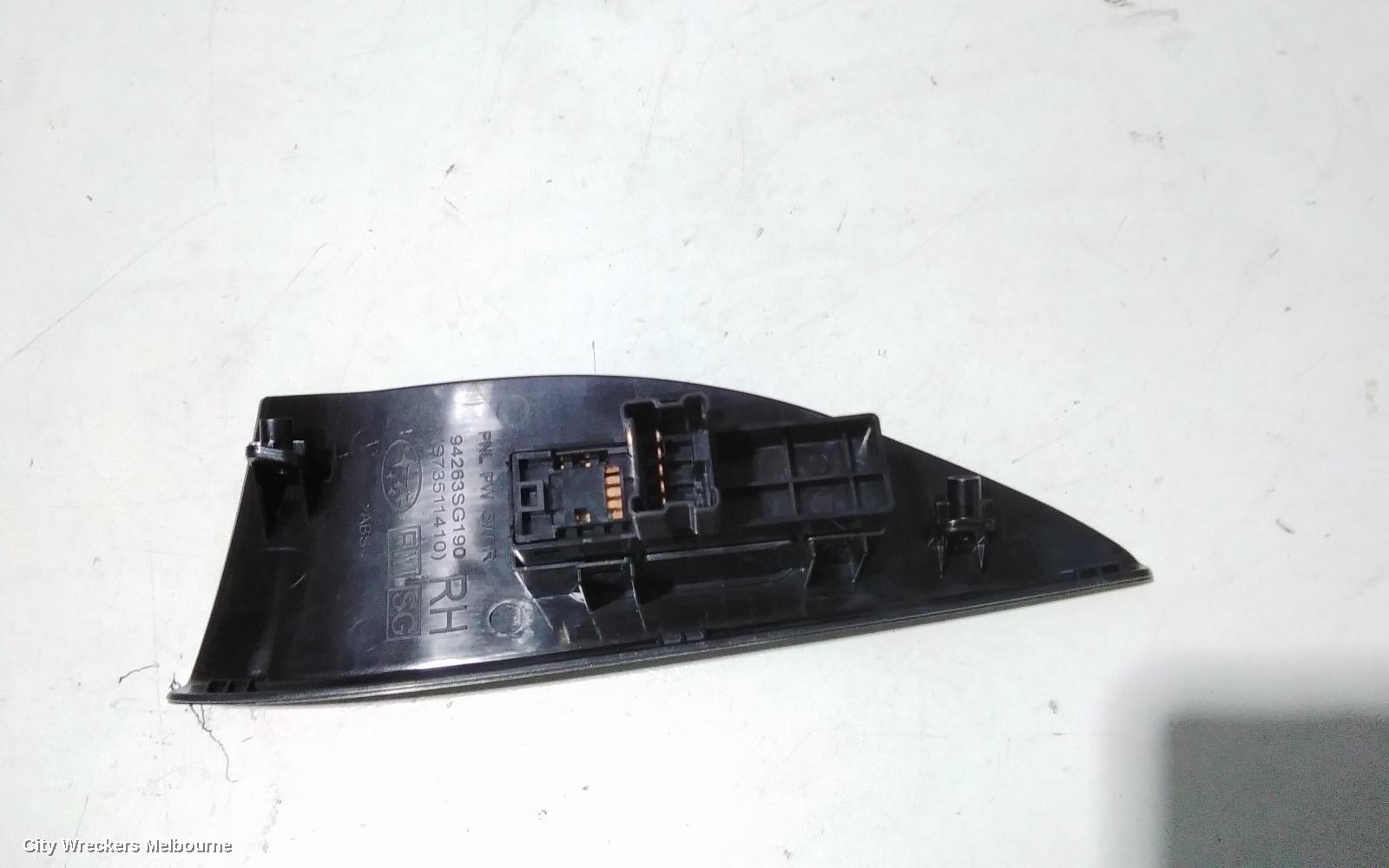 SUBARU FORESTER PWR DR WIND SWITCH, RH REAR, SJ, 12/2012 - 08/2018