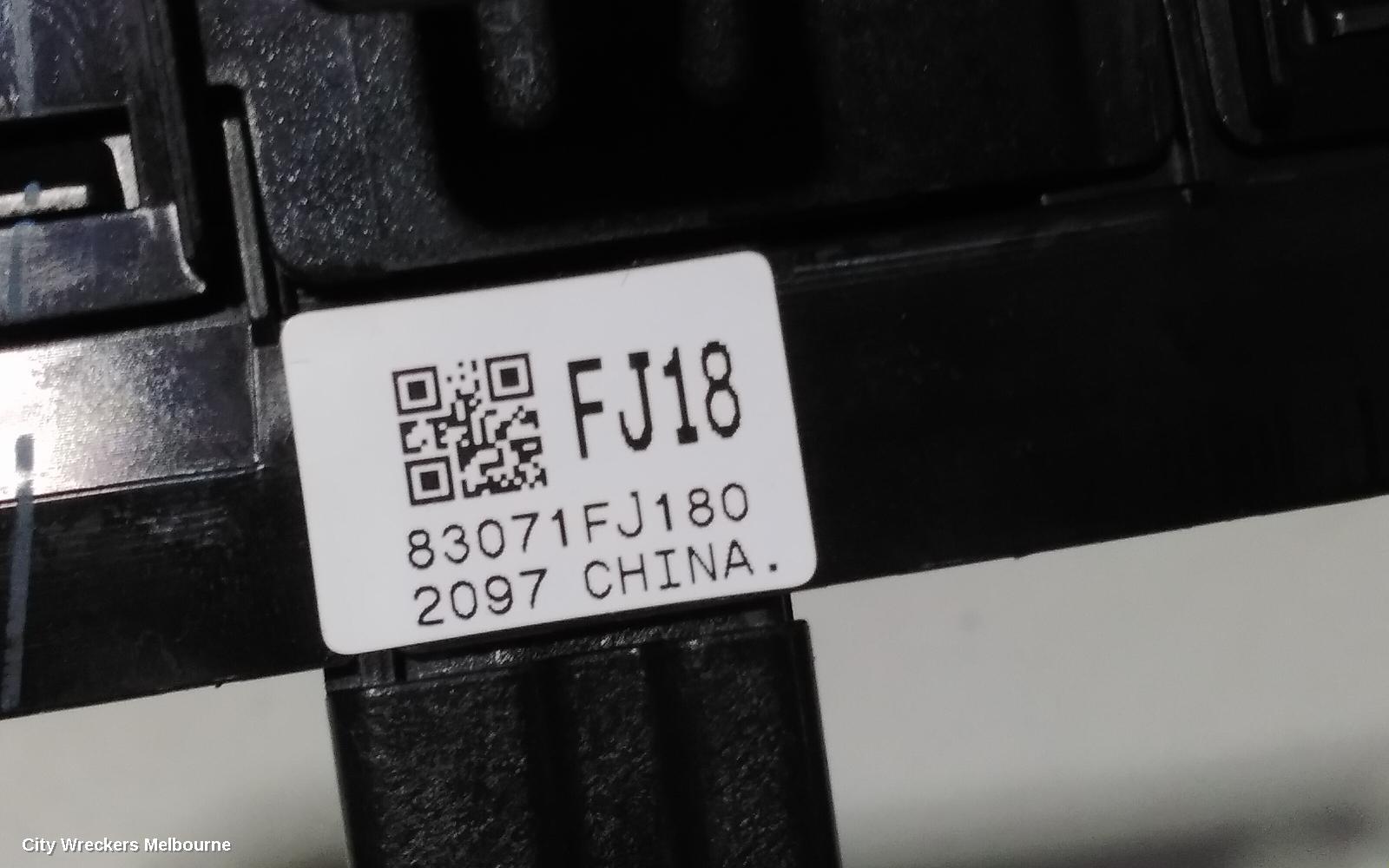 SUBARU FORESTER PWR DR WIND SWITCH, RH REAR, SJ, 12/2012 - 08/2018