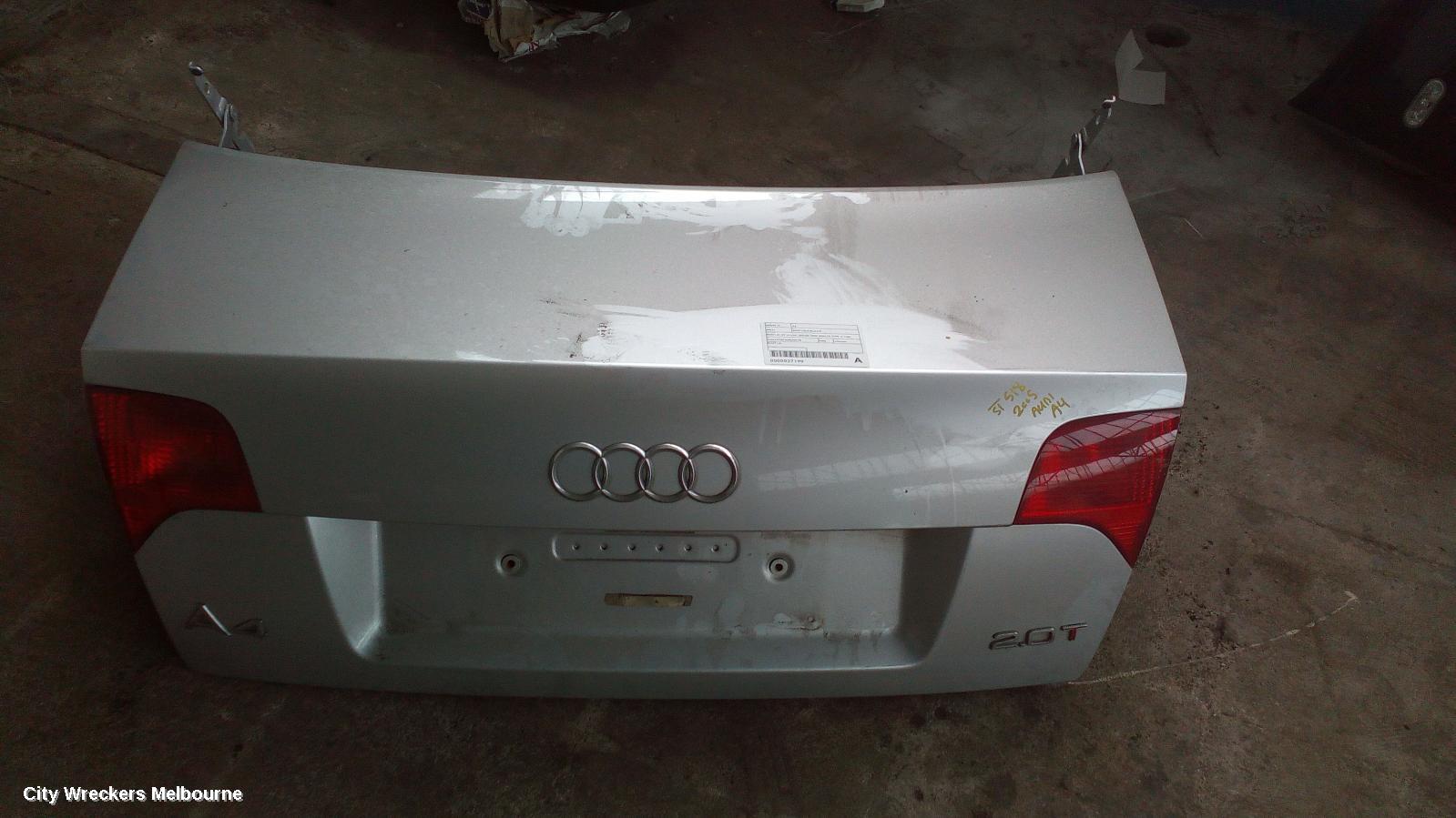 AUDI A4 BOOTLID/TAILGATE, BOOTLID, B7 (A4/S4), SEDAN, NON SPOILER TYPE, S-LINE, 11/2004 - 09/2008