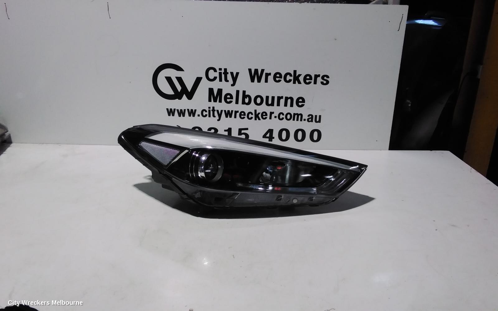 HYUNDAI TUCSON RIGHT HEADLAMP, TL, ACTIVE/ACTIVE X, KOREAN BUILT (VIN KMHJ), HALOGEN TYPE, NON DAYTIME RUNNING LAMP, 06/2015 - 06/2018