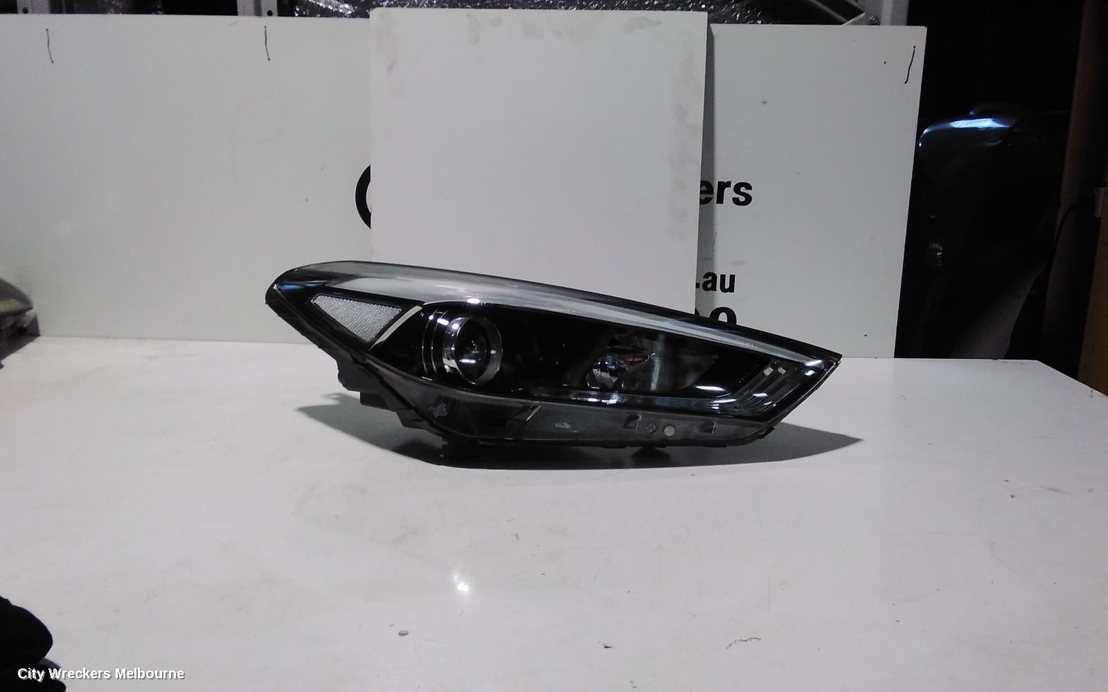 HYUNDAI TUCSON RIGHT HEADLAMP, TL, ACTIVE/ACTIVE X, KOREAN BUILT (VIN KMHJ), HALOGEN TYPE, NON DAYTIME RUNNING LAMP, 06/2015 - 06/2018