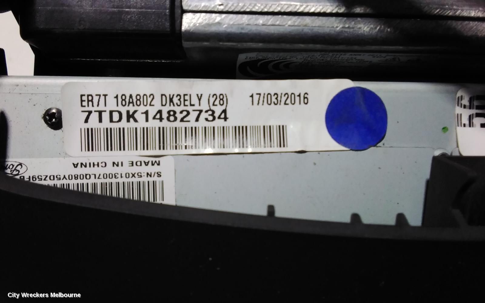 FORD TERRITORY RADIO/CD/DVD/SAT/TV, SZ MKI-MKII, CONTROL PANEL, PREMIUM, BLACK FACE (SILVER BUTTON), 04/2011 - 12/2016