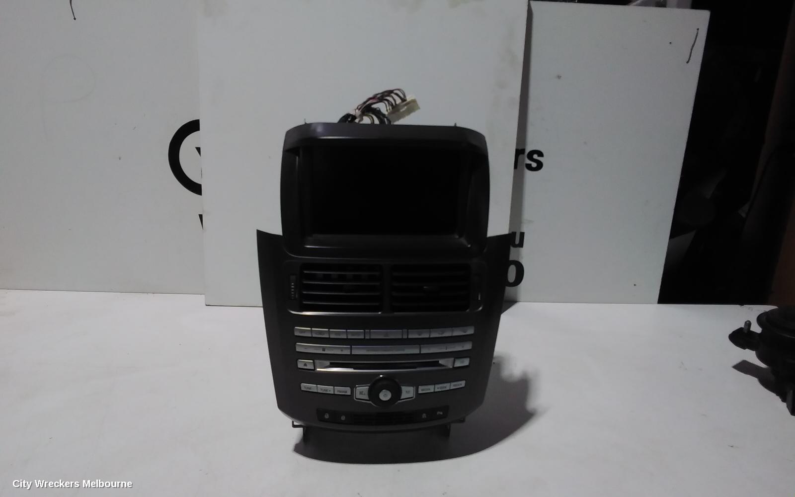 FORD TERRITORY RADIO/CD/DVD/SAT/TV, SZ MKI-MKII, CONTROL PANEL, PREMIUM, BLACK FACE (SILVER BUTTON), 04/2011 - 12/2016