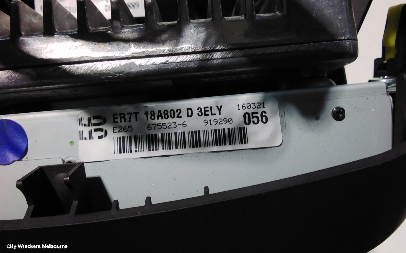 FORD TERRITORY RADIO/CD/DVD/SAT/TV, SZ MKI-MKII, CONTROL PANEL, PREMIUM, BLACK FACE (SILVER BUTTON), 04/2011 - 12/2016