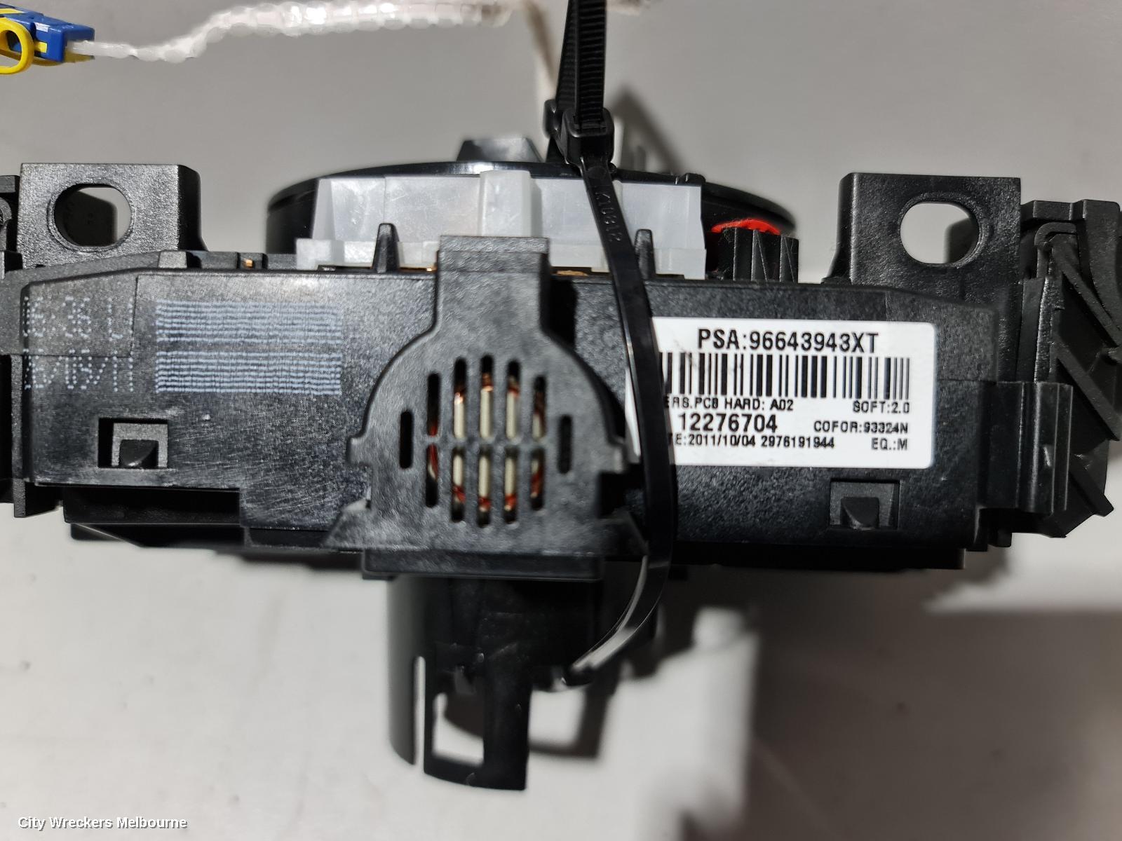 PEUGEOT 308 AIRBAG MODULE/SENSOR, CLOCKSPRING***USE COMBINATION SWITCH PART TYPE***