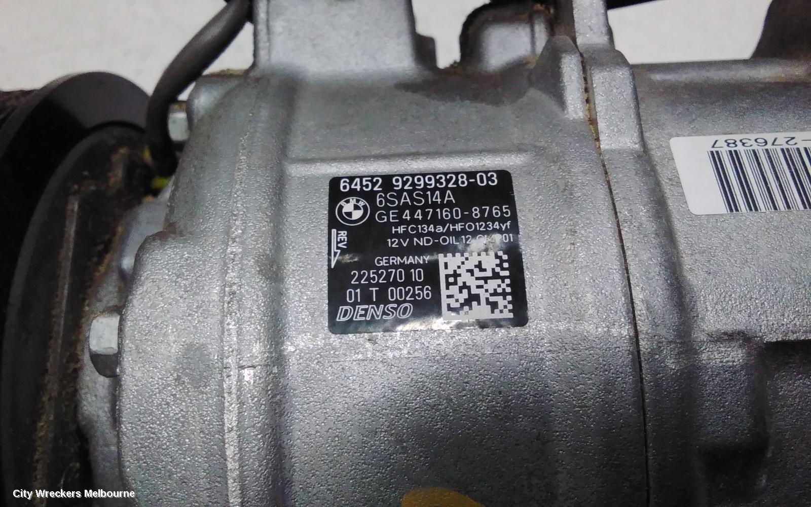 BMW 3 SERIES A/C COMPRESSOR, F30/F31/F34, 2.0, B48, PETROL, W/ MAGNETIC CLUTCH TYPE, 07/2015 ONWARDS