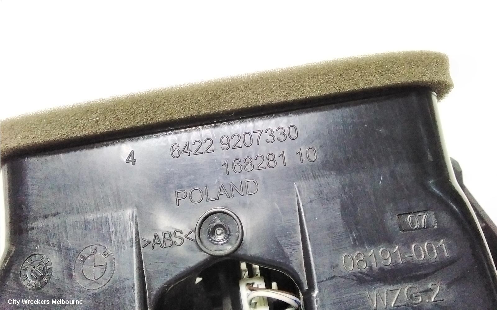 BMW 3 SERIES, F30, 02/2012 - 12/2019, CONSOL AIRVENT: 79382