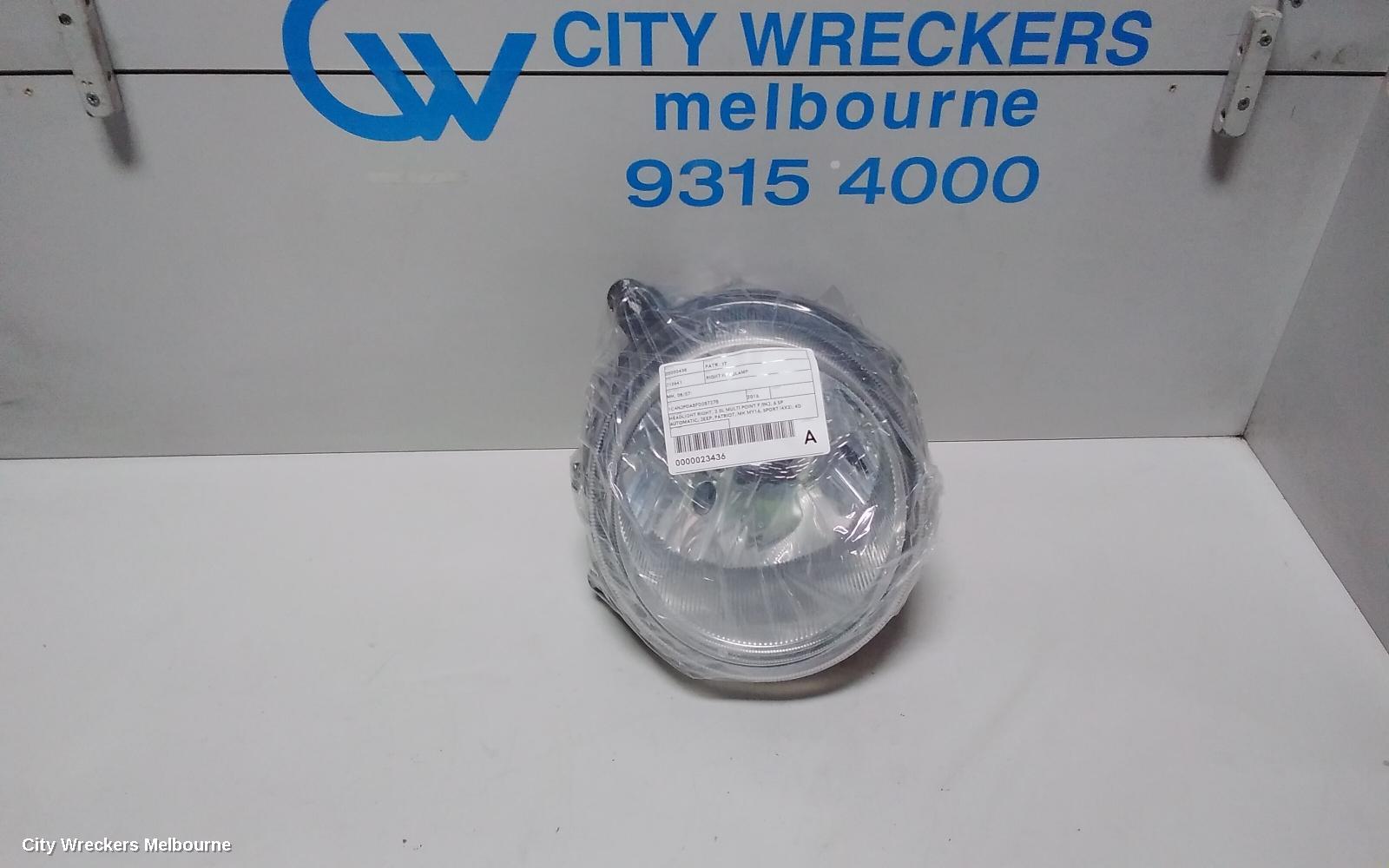 JEEP PATRIOT RIGHT HEADLAMP, MK, 08/2007 ONWARDS