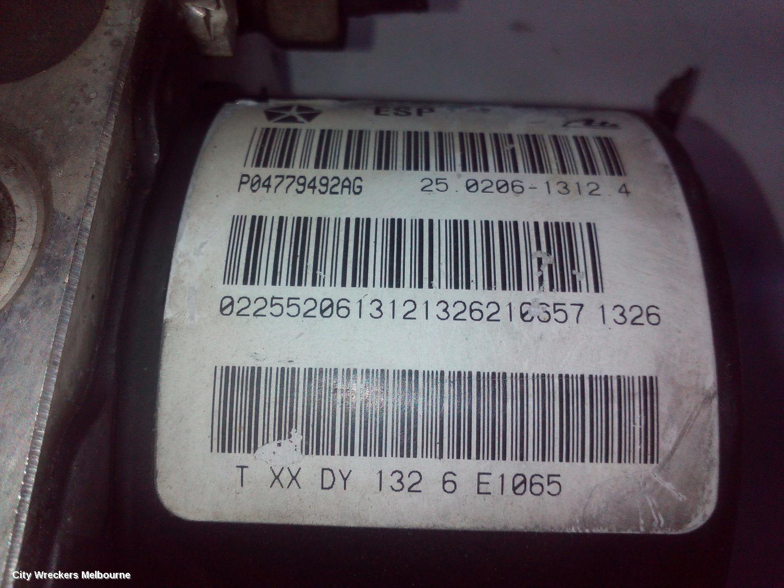 CHRYSLER 300C ABS PUMP/MODULATOR, P/N P04779492AD, 11/2005 - 12/2011