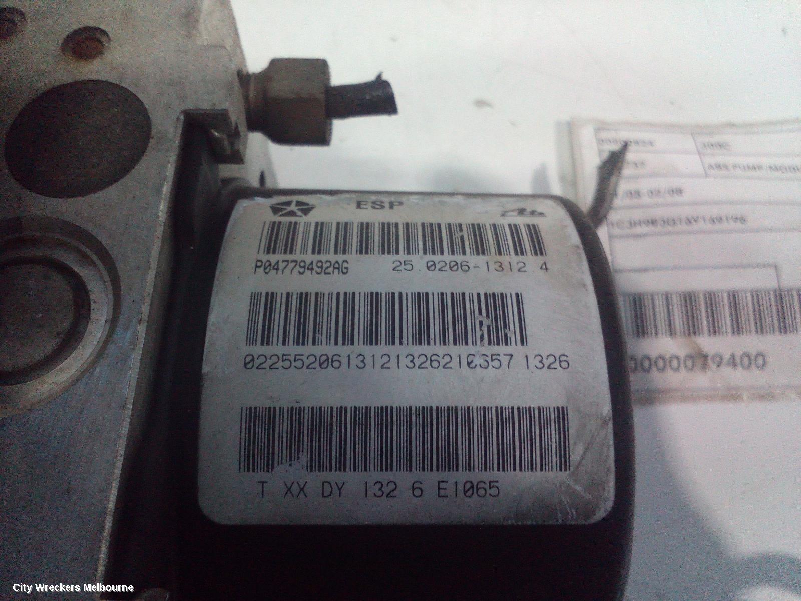 CHRYSLER 300C ABS PUMP/MODULATOR, P/N P04779492AD, 11/2005 - 12/2011