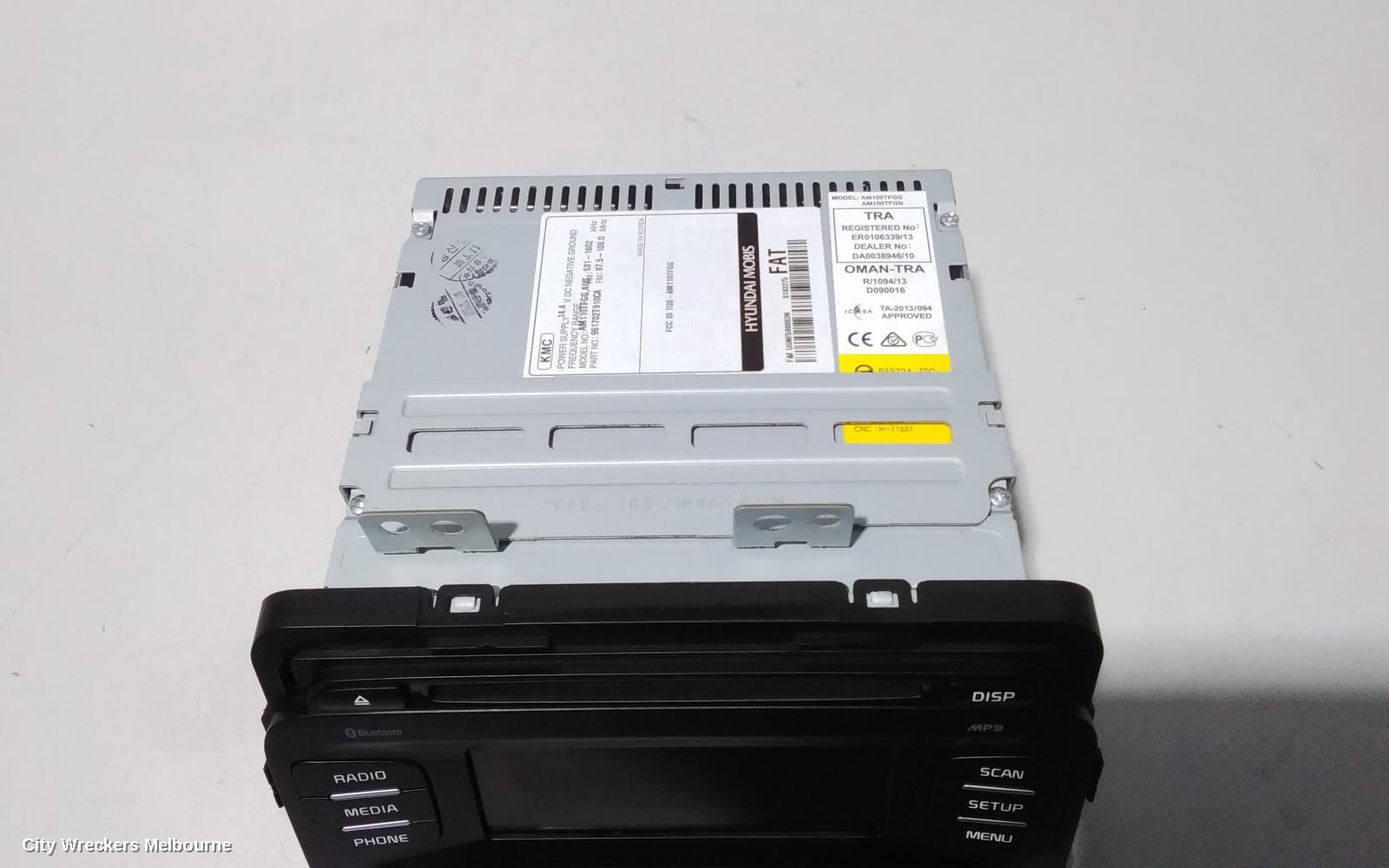 KIA OPTIMA RADIO/CD/DVD/SAT/TV, CD STACKER, TF, 01/2011 - 10/2015