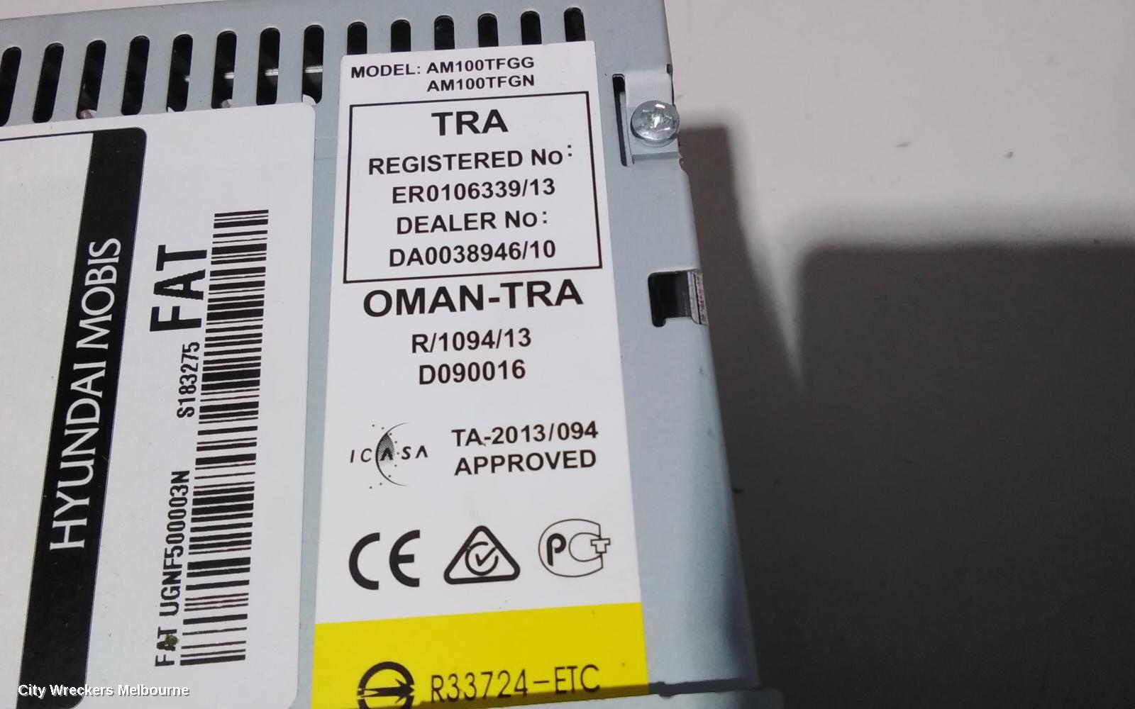 KIA OPTIMA RADIO/CD/DVD/SAT/TV, CD STACKER, TF, 01/2011 - 10/2015