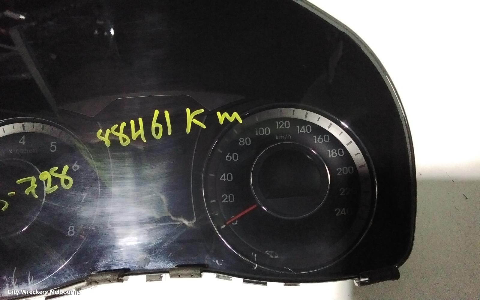 HYUNDAI I40 INSTRUMENT CLUSTER, PETROL, AUTO T/M, VF, 09/2011 ONWARDS