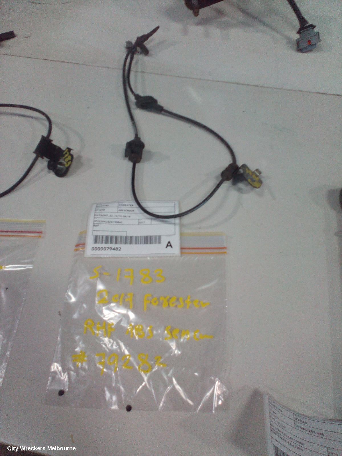 SUBARU FORESTER ABS SENSOR, RH FRONT, SJ, 12/2012 - 08/2018