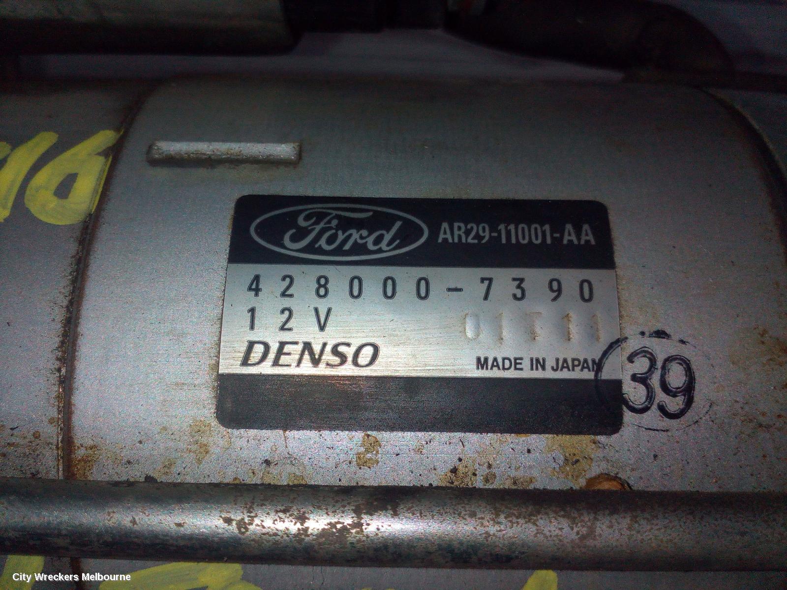 FORD TERRITORY STARTER, DIESEL, 2.7, SZ, 04/2011 - 12/2016