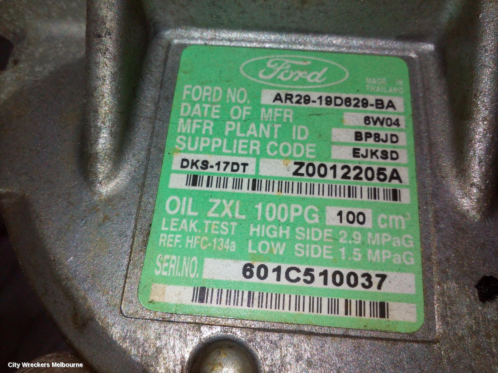FORD TERRITORY A/C COMPRESSOR, SZ MKI-MKII, 2.7, DIESEL, 04/2011 - 12/2016