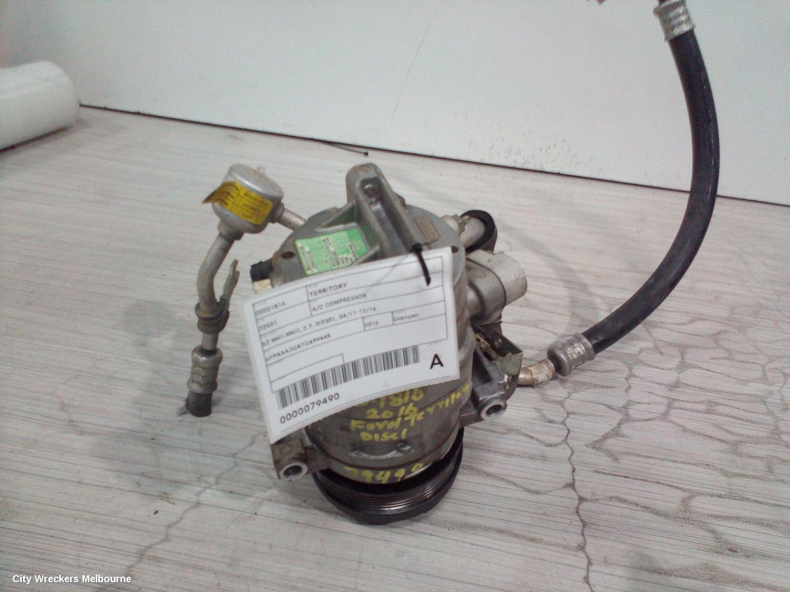 FORD TERRITORY A/C COMPRESSOR, SZ MKI-MKII, 2.7, DIESEL, 04/2011 - 12/2016