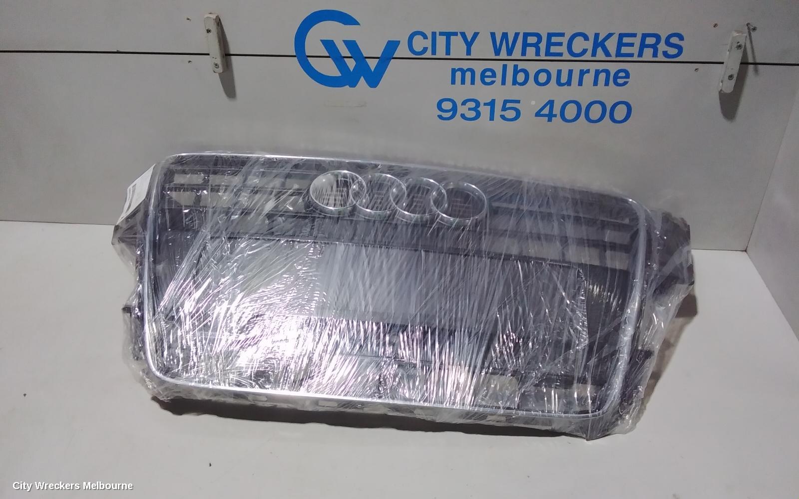 AUDI A4 GRILLE, RADIATOR GRILLE, B8 8K (A4), GREY, 07/2012 - 09/2015