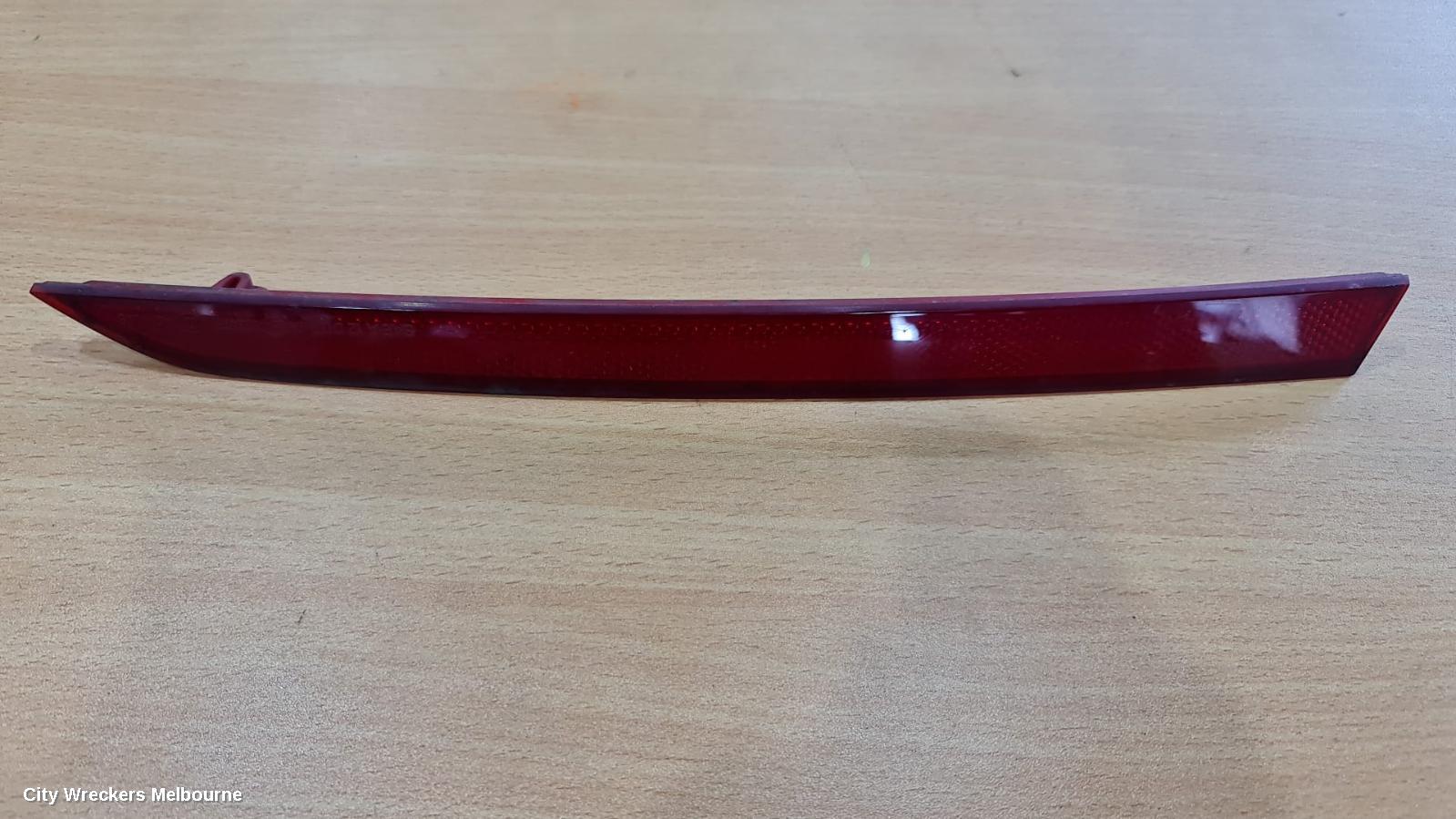 BMW 3 SERIES LEFT TAILLIGHT, BUMPER REFLECTOR, M SPORT TYPE, F30, SEDAN, 11/2011 - 02/2019
