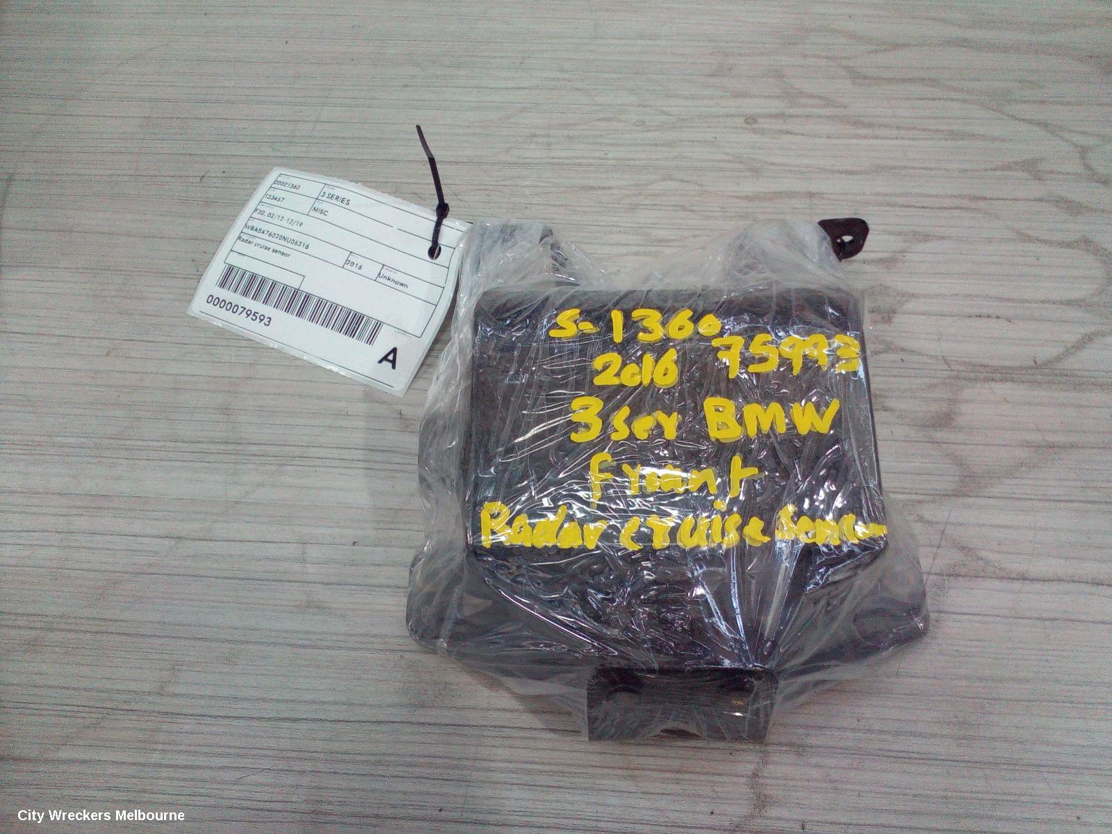 BMW 3 SERIES, F30, 02/2012 - 12/2019, RADAR CRUISE SENSOR: 79593