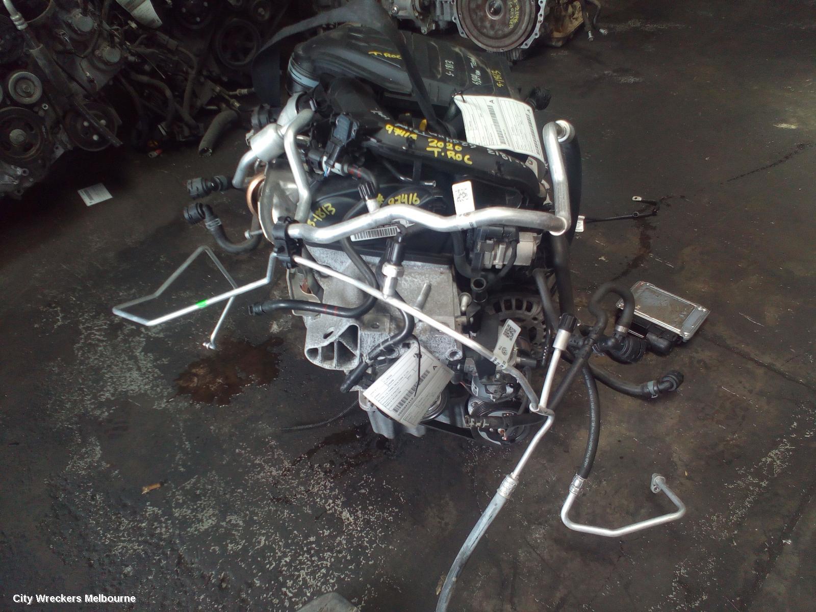 VOLKSWAGEN T-CROSS ENGINE, PETROL, 1.0, TURBO, DKJA CODE, C1, 01/2020 - 03/2024