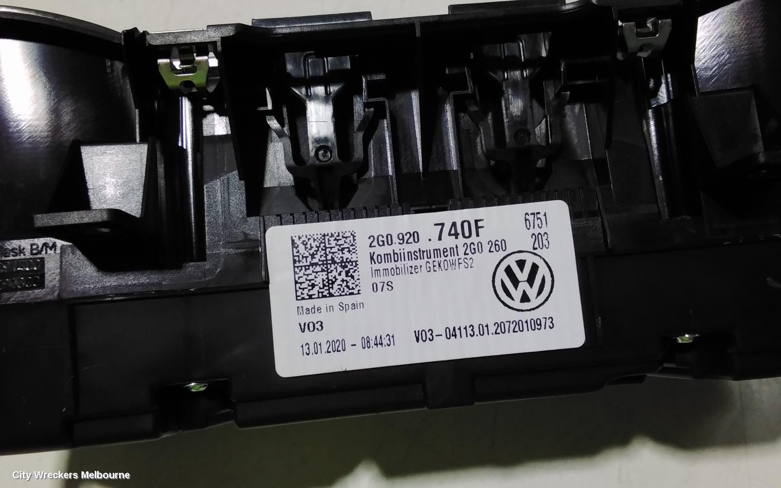 VOLKSWAGEN T-CROSS INSTRUMENT CLUSTER, C1, 01/2020 ONWARDS