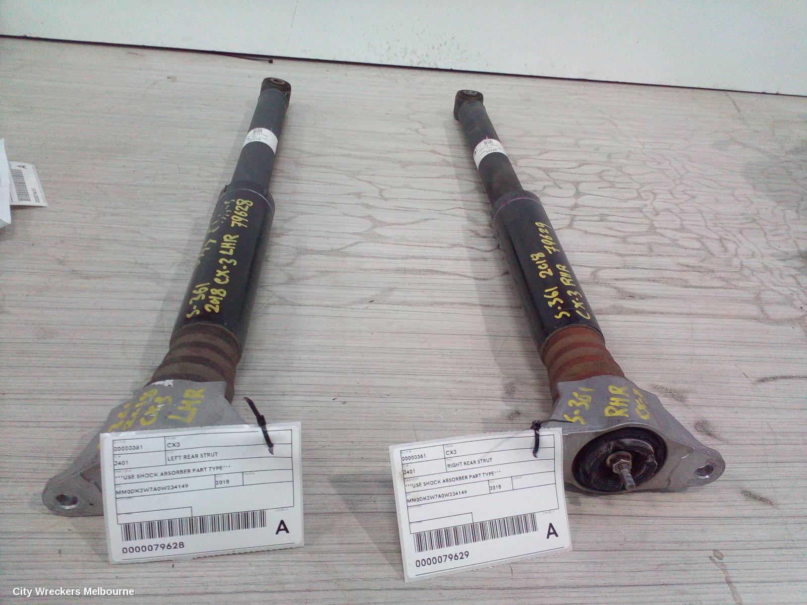 MAZDA CX3 LEFT REAR STRUT, ***USE SHOCK ABSORBER PART TYPE***