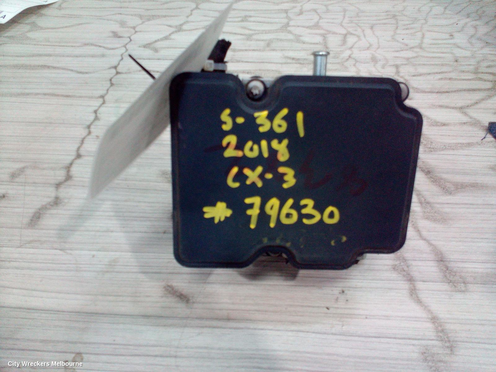 MAZDA CX3 ABS PUMP/MODULATOR, DK, P/N 0265956315, 03/2015 ONWARDS