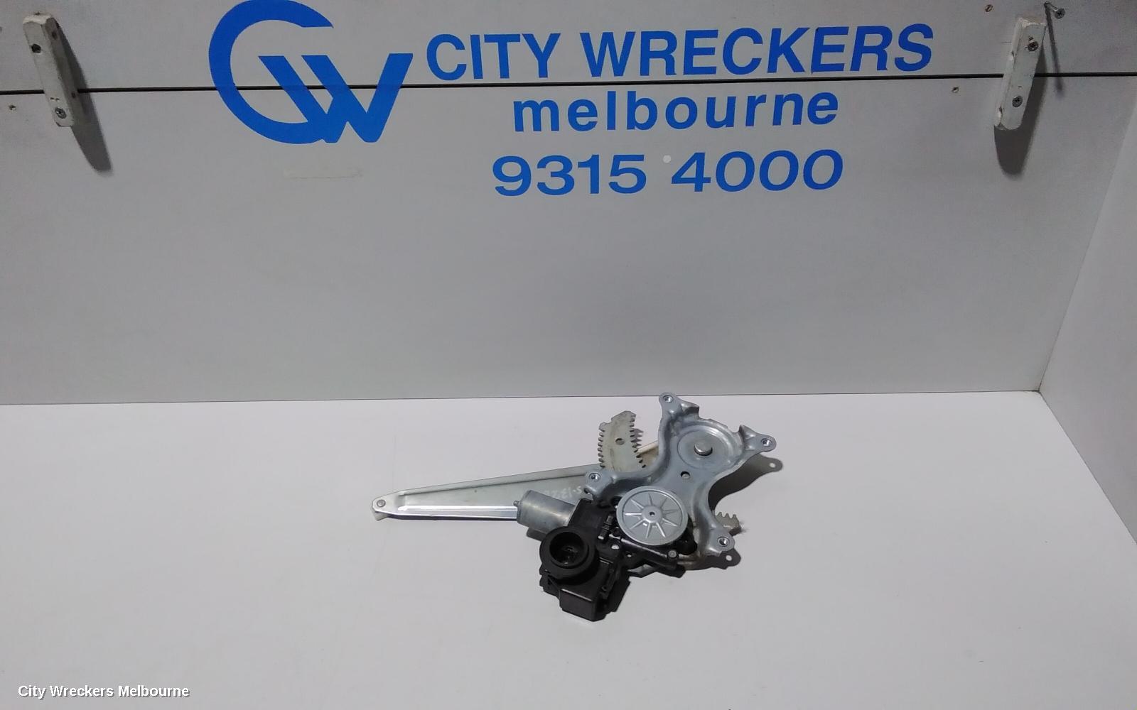 TOYOTA COROLLA LEFT REAR WND REG/MOTOR, ZRE182R, HATCH, 10/2012 - 06/2018