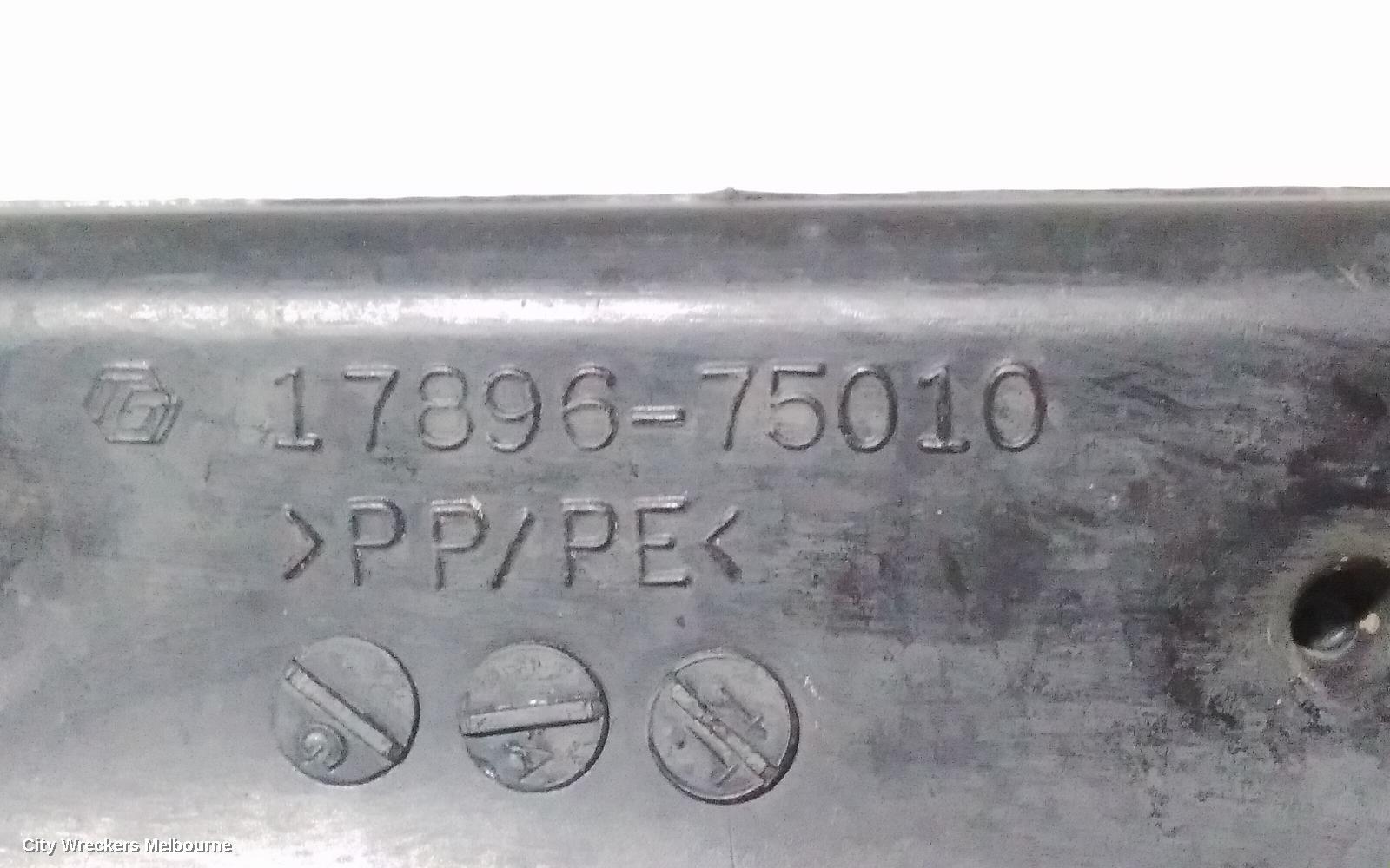 TOYOTA HIACE, TRH/KDH 03/2005 - 04/2019, HOSE GOING TO AIR FILTER BOX (REFER TO PHOTOS): 79707