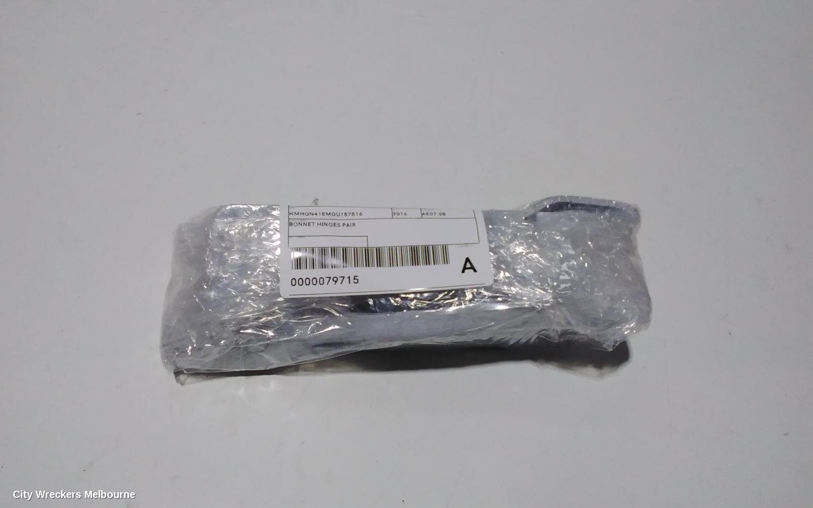 HYUNDAI GENESIS BONNET HINGE/STRUT, DH, HINGES (PAIR), 11/2014 - 01/2018