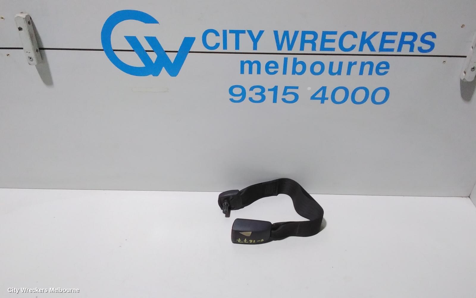 TOYOTA HIACE SEATBELT/STALK, CENTRE FRONT, SEAT BELT STALK ONLY, BLACK, TRH/KDH, 03/2005 - 04/2019