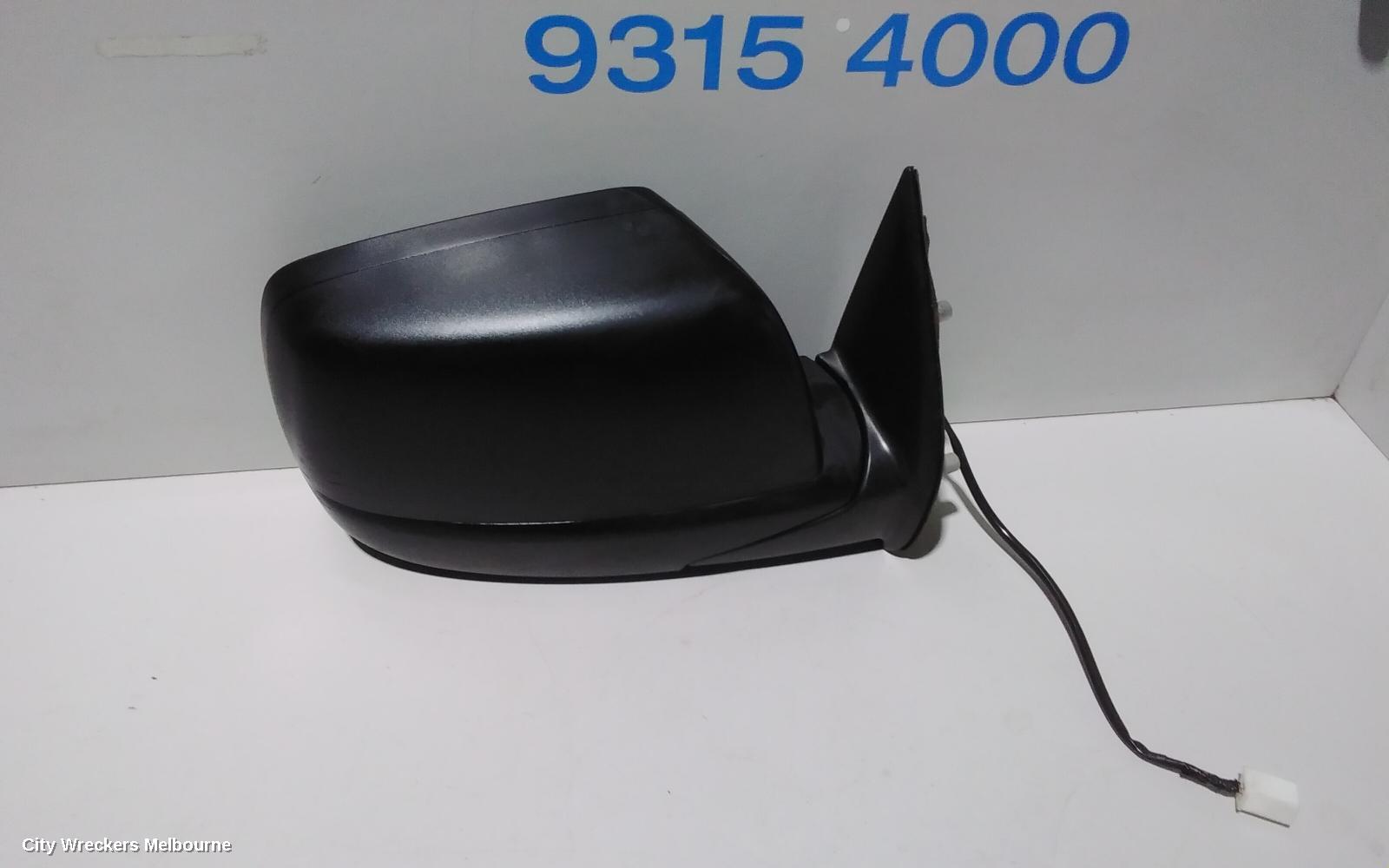 FORD RANGER RIGHT DOOR MIRROR, POWER, UTE, BLACK, PJ, 12/2006 - 03/2009