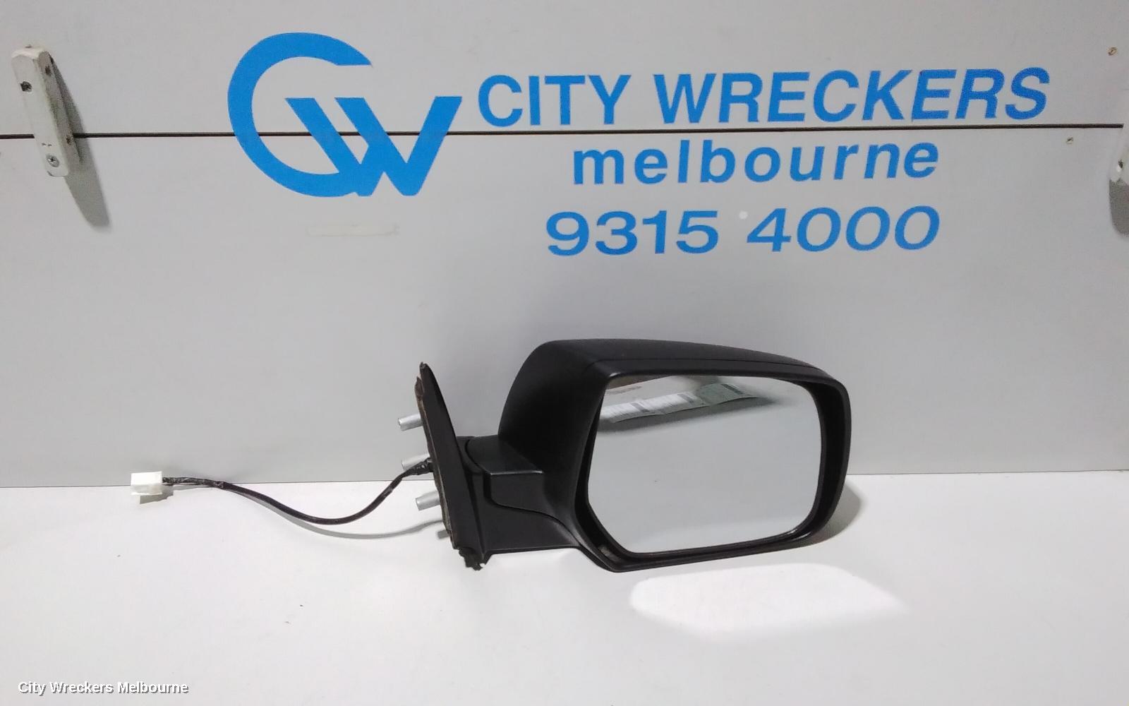 FORD RANGER RIGHT DOOR MIRROR, POWER, UTE, BLACK, PJ, 12/2006 - 03/2009