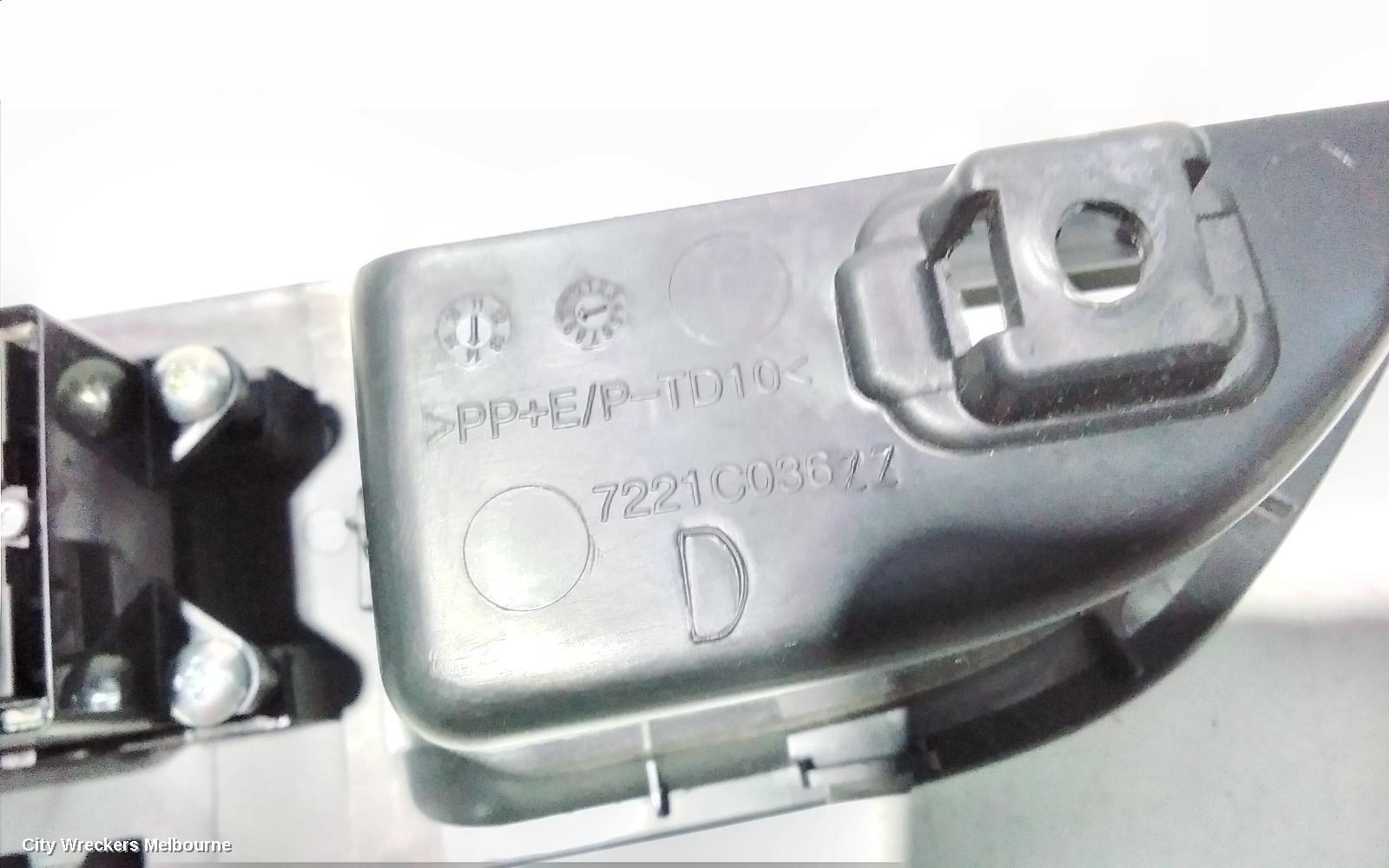MITSUBISHI OUTLANDER PWR DR WIND SWITCH, RH FRONT (MASTER SWITCH), ZJ, 10/2012 - 03/2015