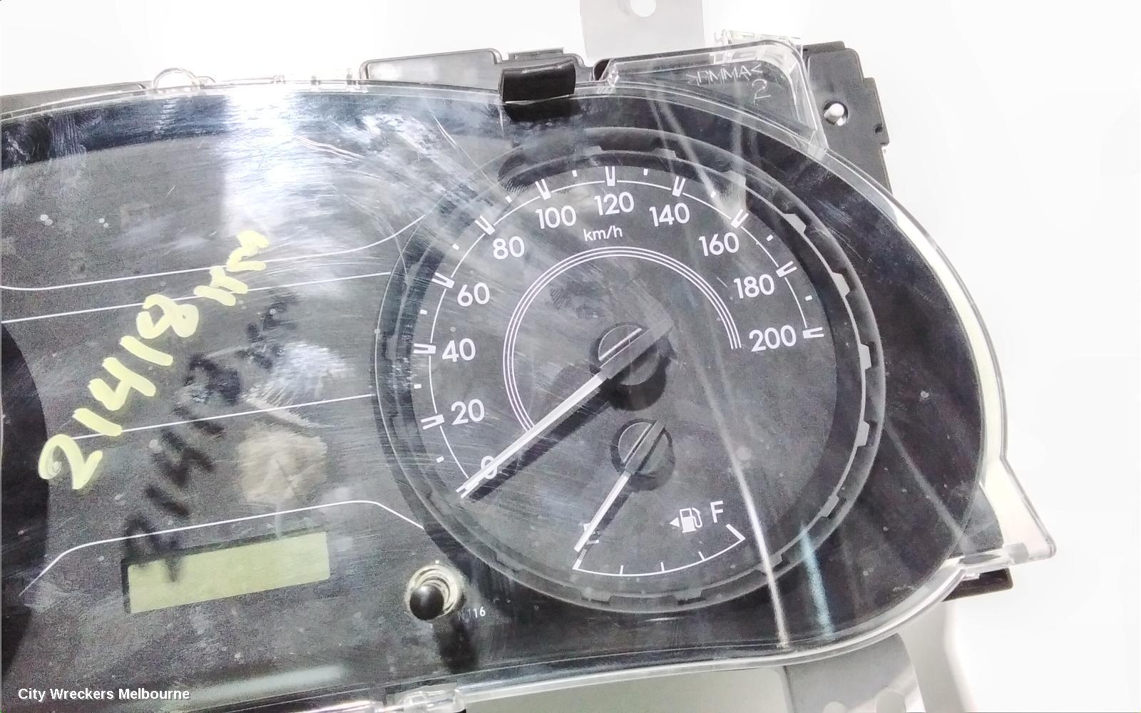 TOYOTA HILUX INSTRUMENT CLUSTER, INSTRUMENT CLUSTER, PETROL, MANUAL T/M, WORKMATE, 09/2015 - 08/2019
