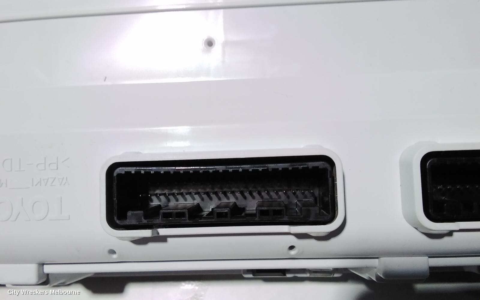 TOYOTA HILUX INSTRUMENT CLUSTER, INSTRUMENT CLUSTER, PETROL, MANUAL T/M, WORKMATE, 09/2015 - 08/2019