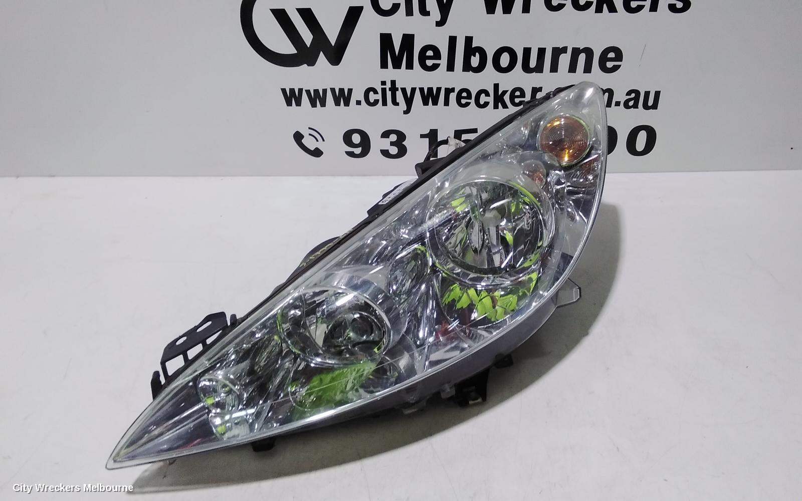 PEUGEOT 308 LEFT HEADLAMP, T7, HATCH/WAGON, XENON TYPE, 09/2007 - 07/2011
