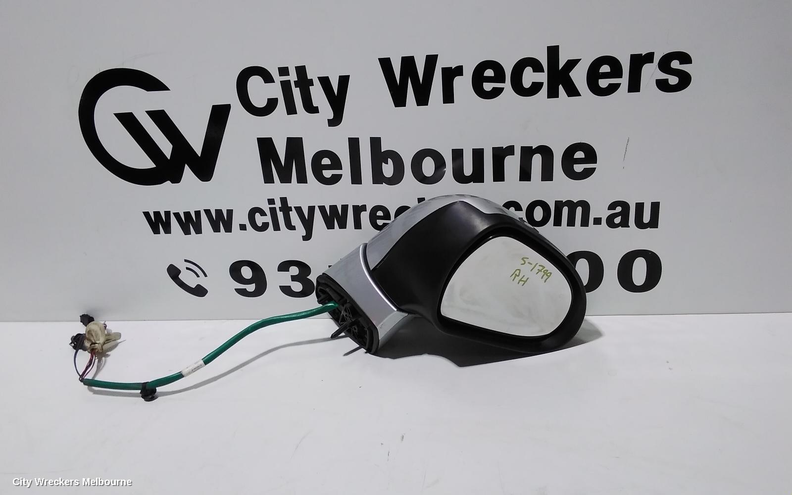 PEUGEOT 308 RIGHT DOOR MIRROR, T7, HATCH/WAGON, POWER FOLDING, 3 PLUG TYPE, 09/2007 - 12/2013