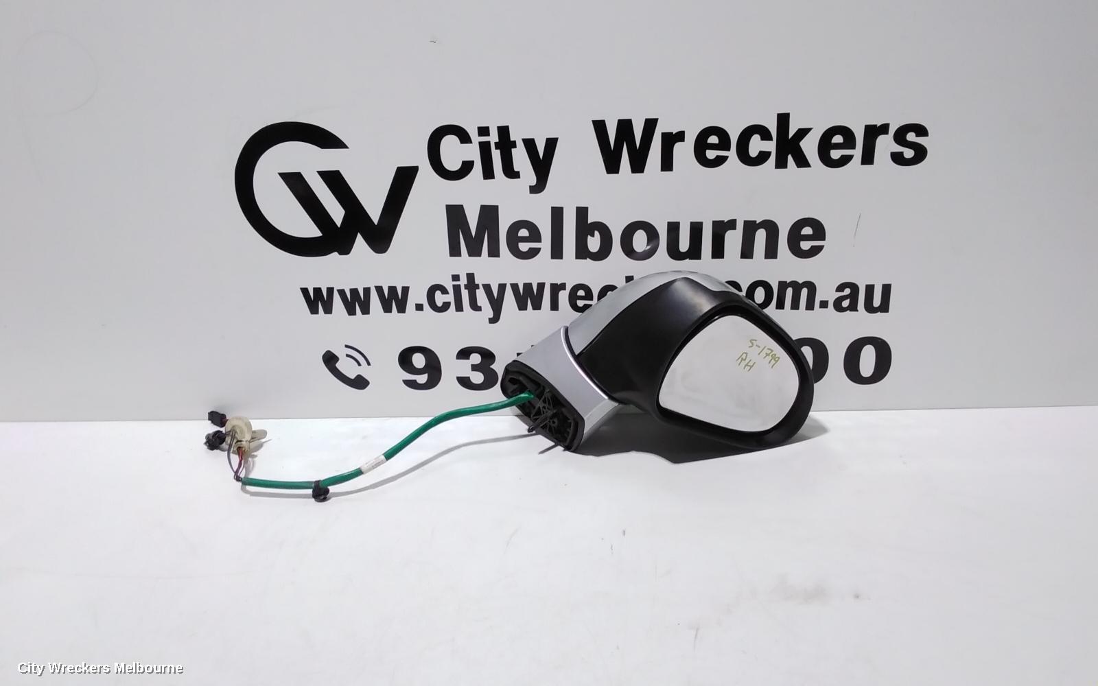 PEUGEOT 308 RIGHT DOOR MIRROR, T7, HATCH/WAGON, POWER FOLDING, 3 PLUG TYPE, 09/2007 - 12/2013
