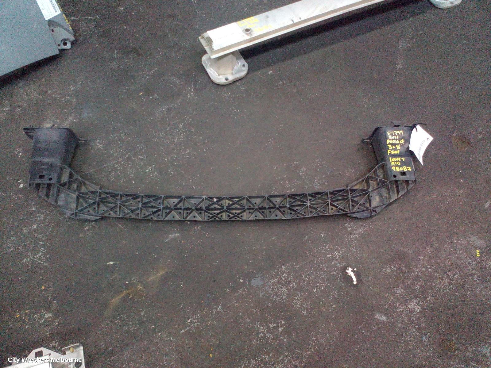 PEUGEOT 308 F/BAR REINFORC/BRACK, LOWER REINFORCEMENT, T7, 09/2007 - 09/2014