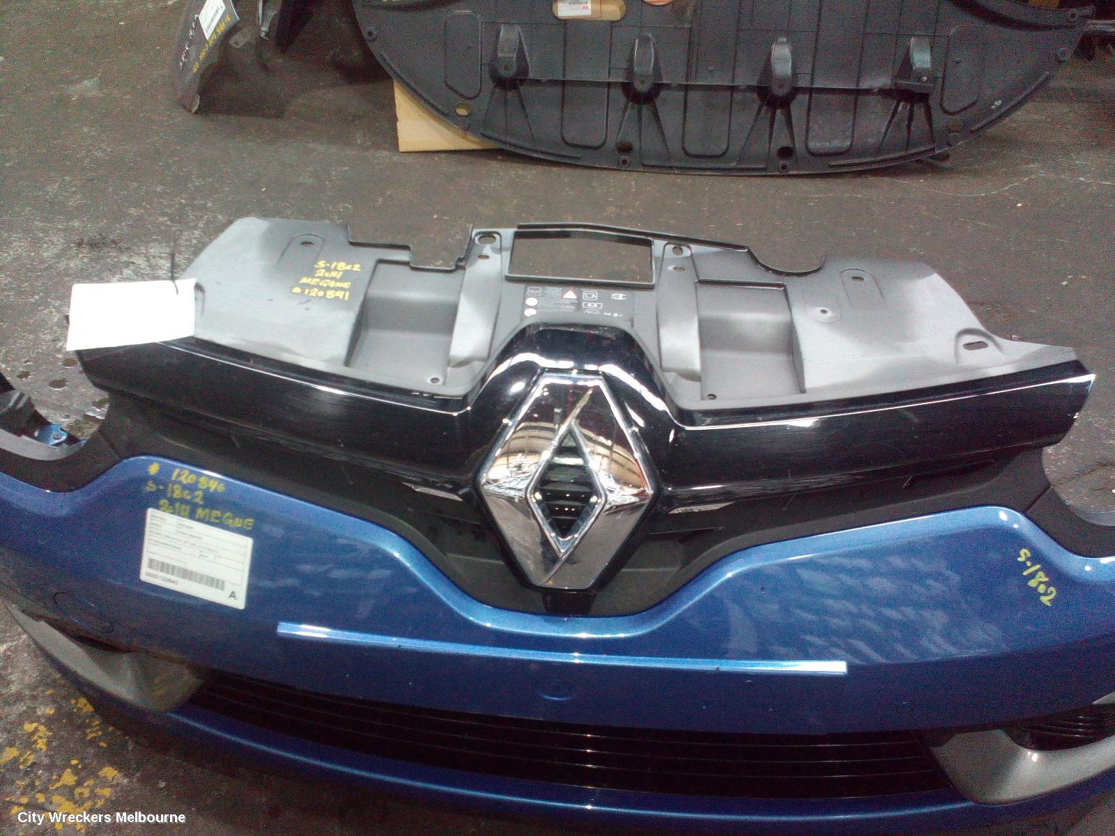 RENAULT MEGANE GRILLE, BUMPER GRILLE, X32/B95/K95, 5DR HATCH/WAGON, GT-LINE, 07/2014 - 05/2016