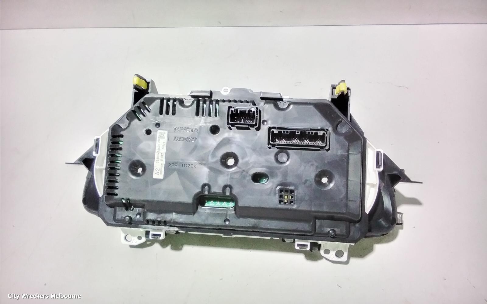 TOYOTA COROLLA INSTRUMENT CLUSTER, 1.8, 2ZR-FE, AUTO T/M, ASCENT/ASCENT SPORT, ZRE182R, HATCH, 06/2015 - 06/2018