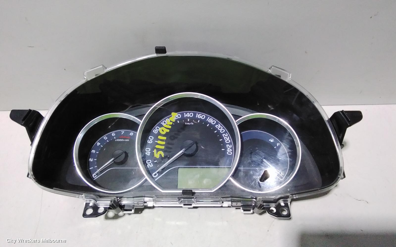 TOYOTA COROLLA INSTRUMENT CLUSTER, 1.8, 2ZR-FE, AUTO T/M, ASCENT/ASCENT SPORT, ZRE182R, HATCH, 06/2015 - 06/2018