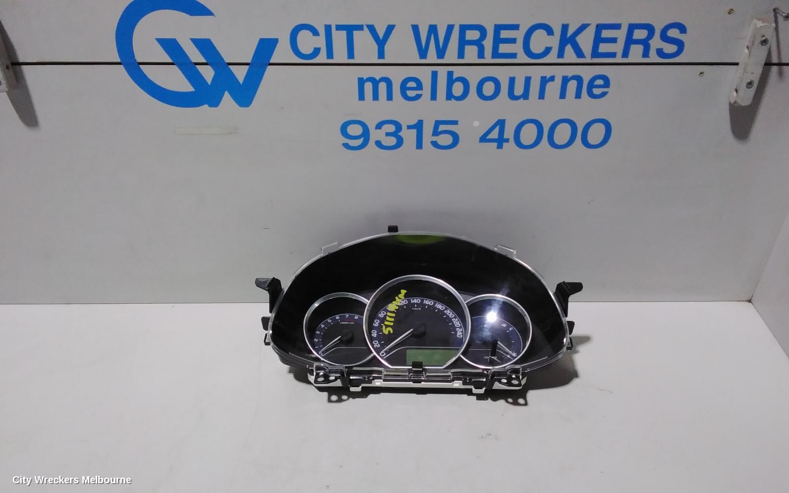 TOYOTA COROLLA INSTRUMENT CLUSTER, 1.8, 2ZR-FE, AUTO T/M, ASCENT/ASCENT SPORT, ZRE182R, HATCH, 06/2015 - 06/2018